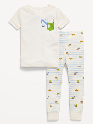 Pijama Unisex de una Pieza con Estampado y Cremallera, Niño