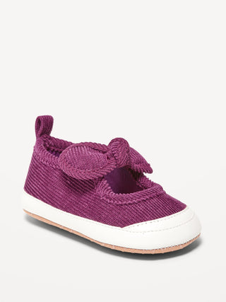 Corduroy Bow-Tie Sneakers for Baby
