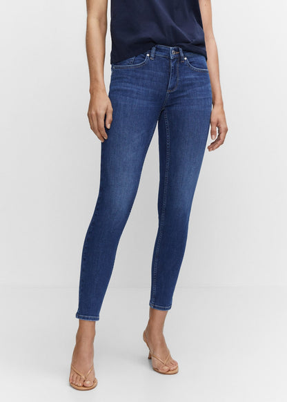 Jeans Skinny Push Up, Azul Oscuro