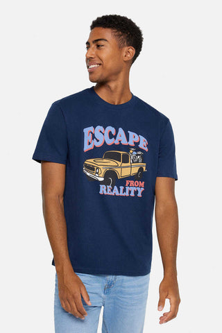 Camiseta Diseño Escape Azul