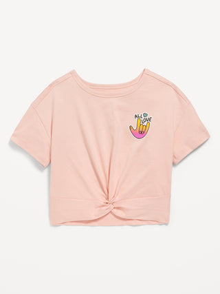 Camiseta Detalle Fruncido Rosa