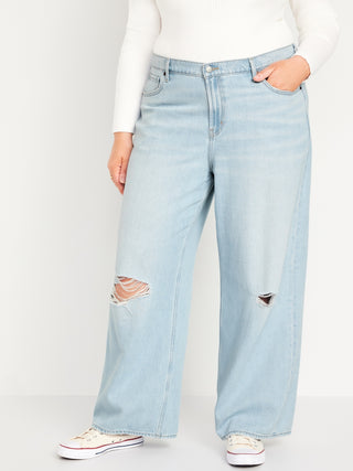 Jeans Anchos y Holgados de Talle Medio