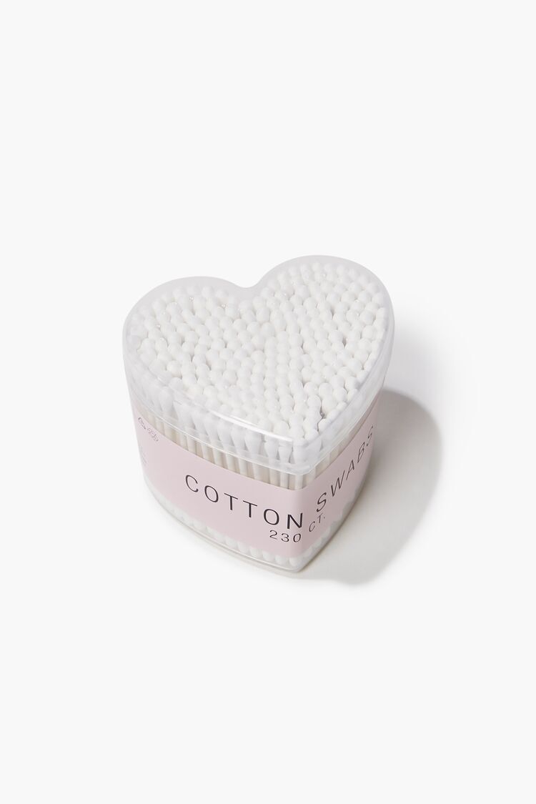 F21 Heart Cotton Swabs Forever 21 - White