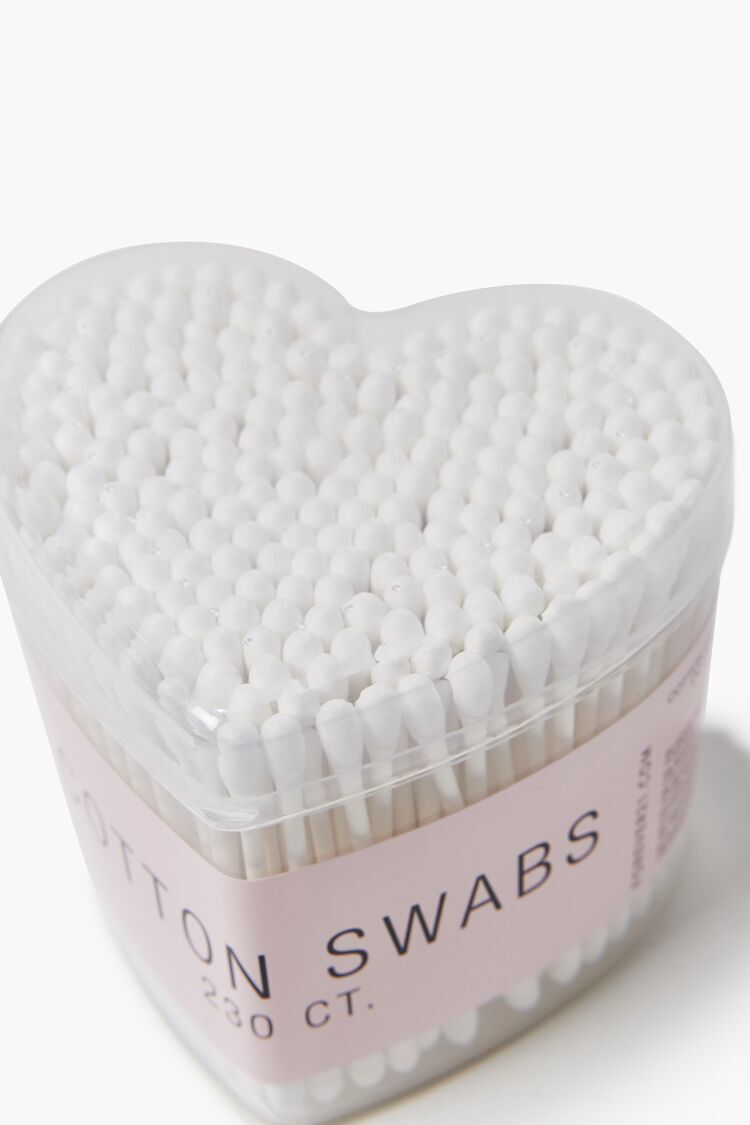 F21 Heart Cotton Swabs Forever 21 - White