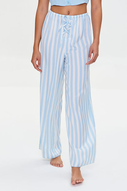 Pijamas Pantalones Basi Ivory/Sky Blue