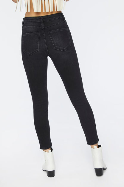 Pantalones Denim Jeans - Regular Washed Black