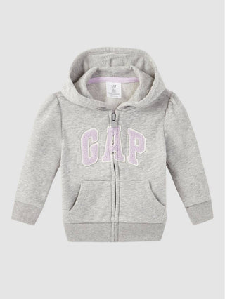 Gap Toddler Gap Logo Appliqué Hoodie - Light Heather Grey