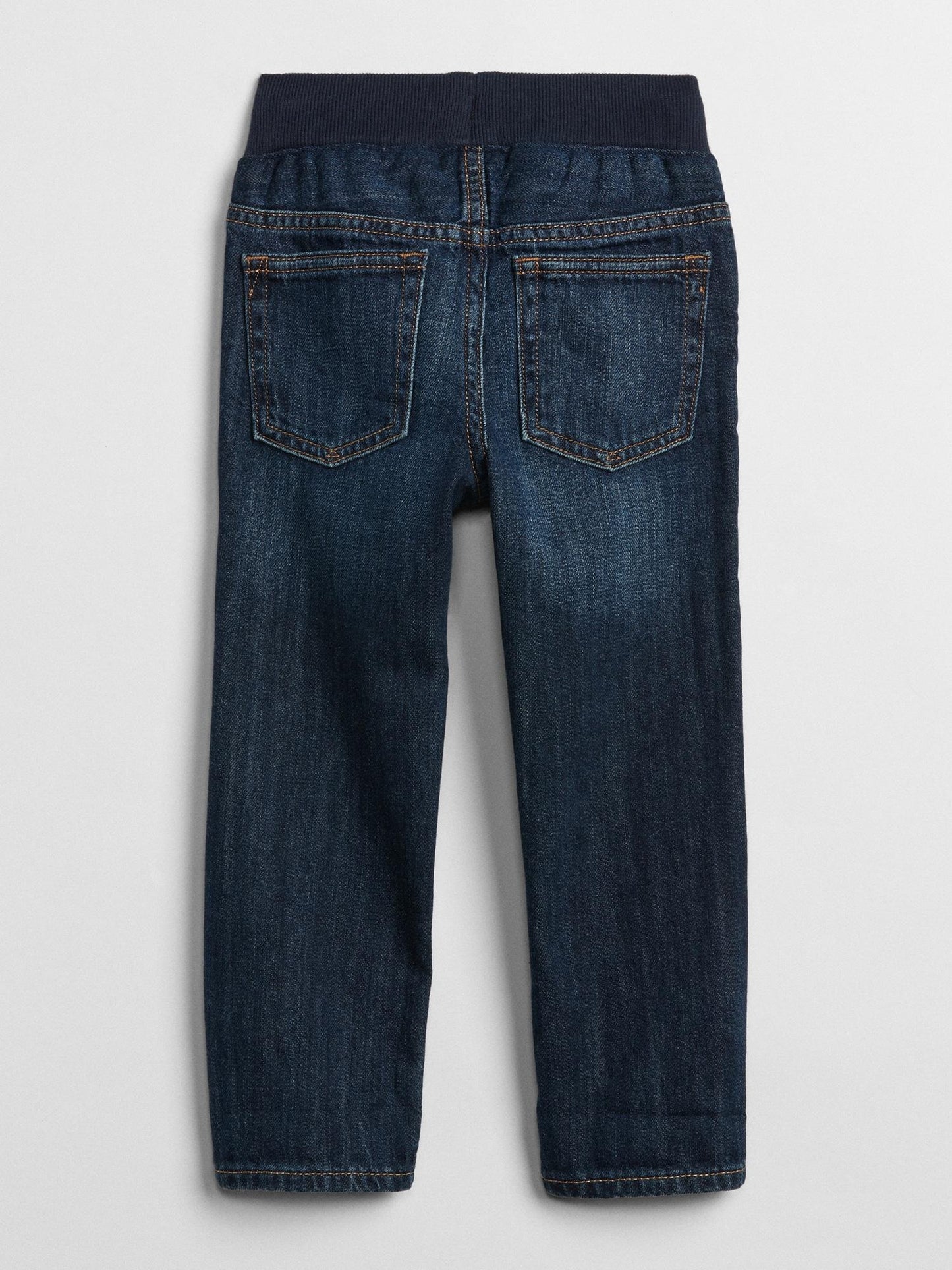 Gap Pantalón Jeans ajustados sin cordones para niños pequeños. - Azul Oscuro
