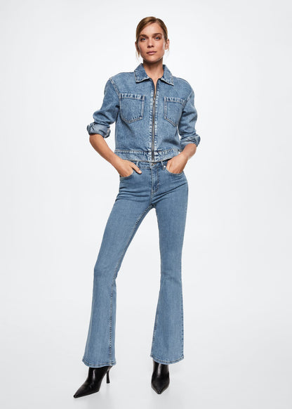 Jeans Flare Tejano Medio