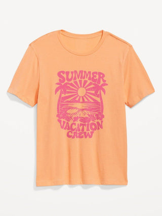 Camiseta Estampada Naranja