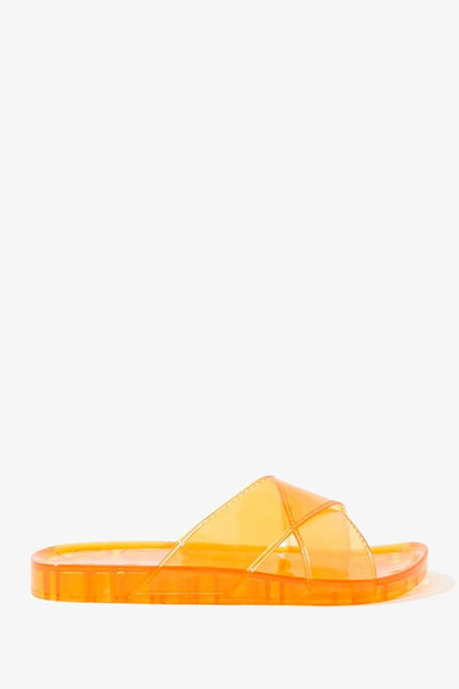 Vinyl Jelly Slides Orange