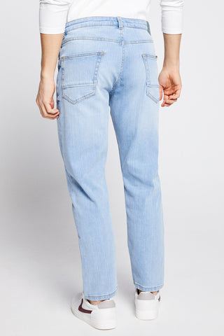SPF Jeans Slim Straight Lavado Claro - Azul Claro
