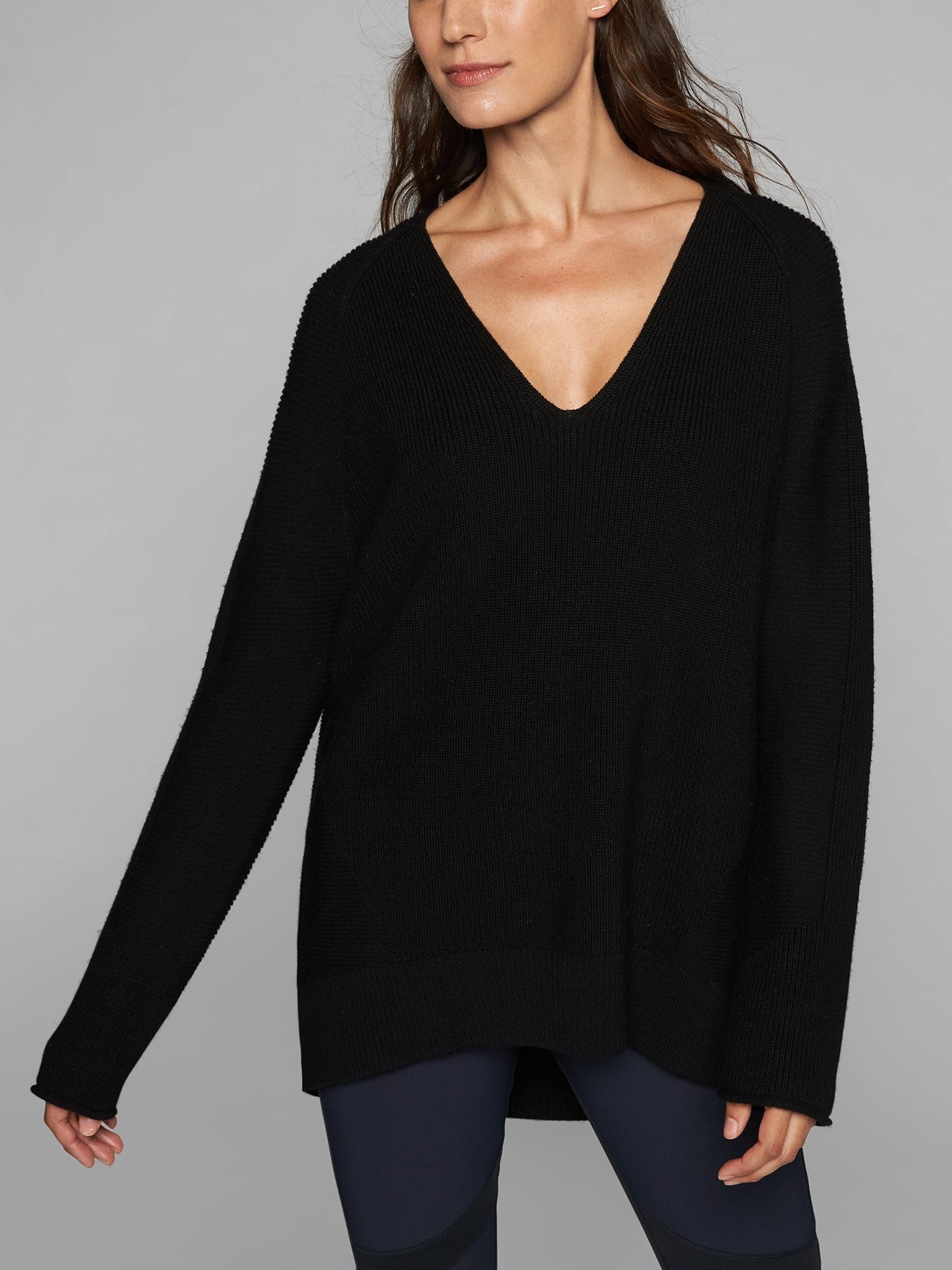 ATH Hanover V-Neck Sweater - Black