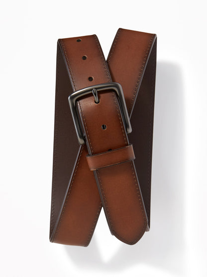 Cinturón de cuero ON para hombre - Tinte marrón