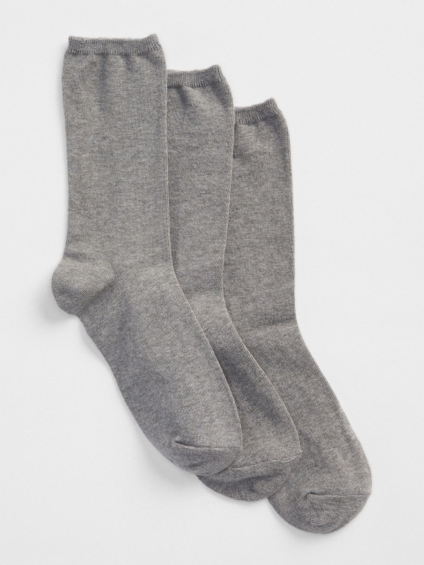 Gap Basic Crew Socks (3-Pack) - Grey