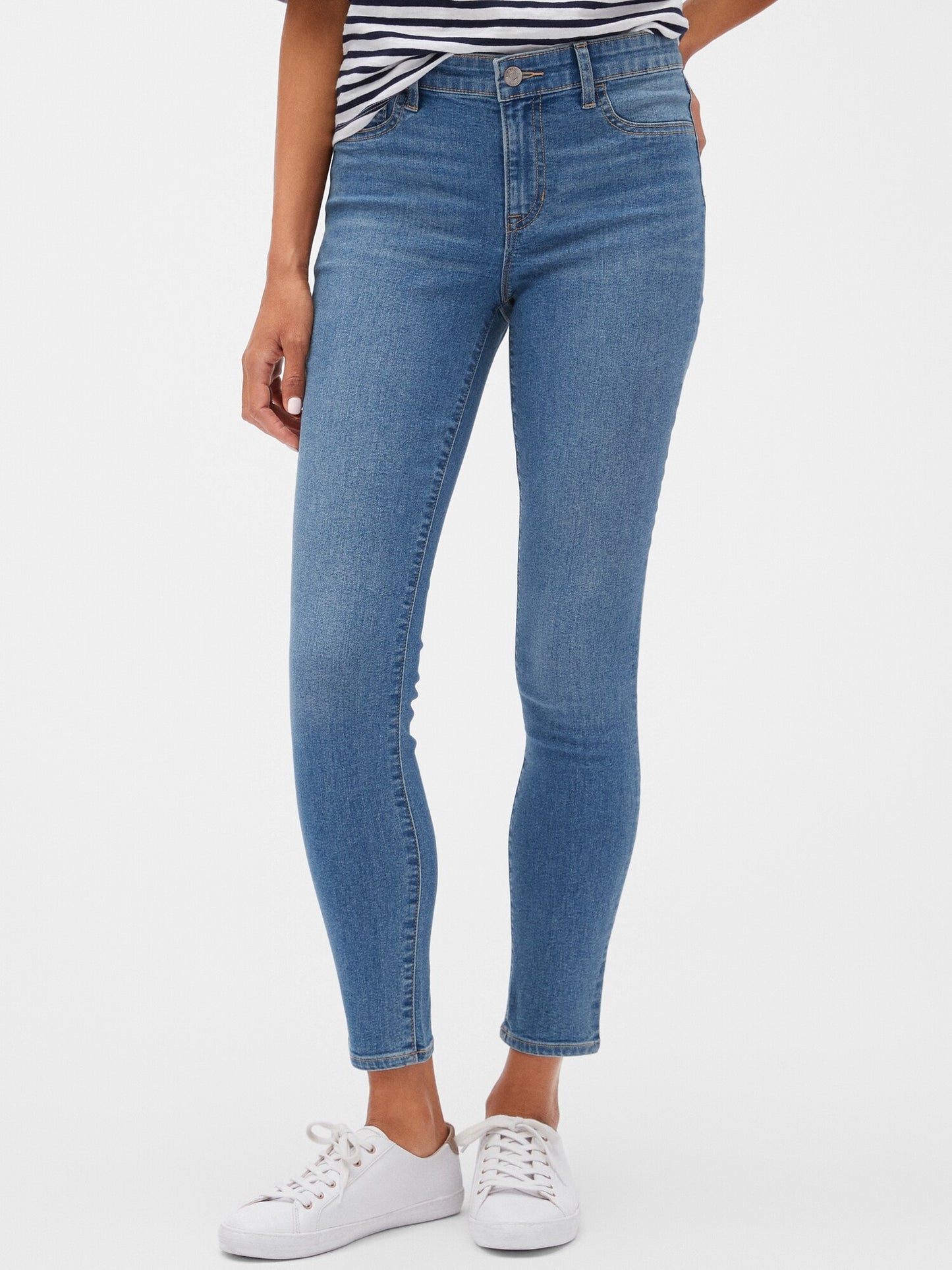 Gap Mid Rise Cropped Favorite Legging Jeans - Indigo