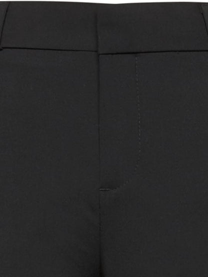 BR Avery Pantalón tobillero de corte recto en mezcla de lana lavable - Negro