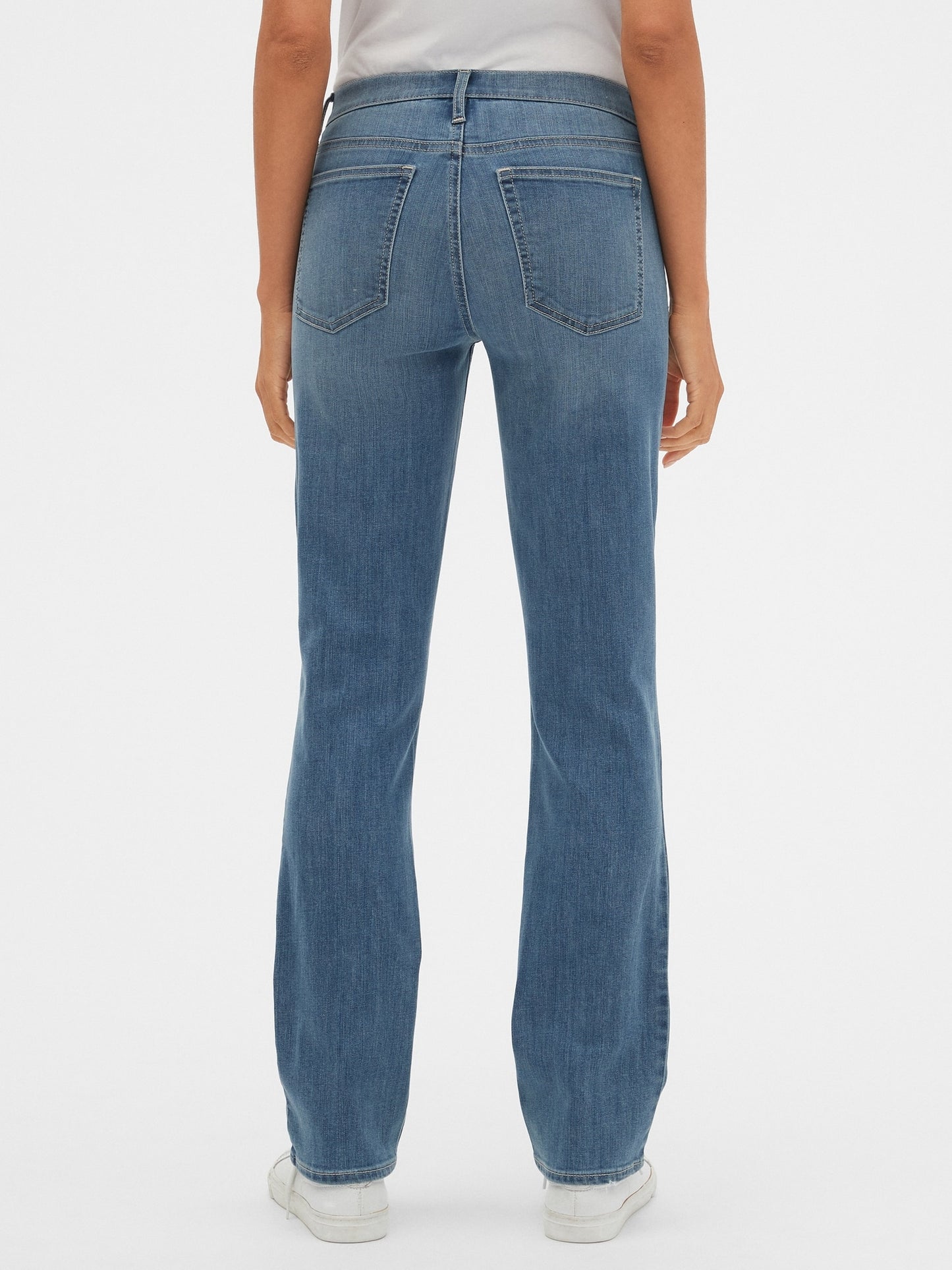 Gap Mid Rise Classic Straight Jeans With Washwell&#153 - Medium Indigo