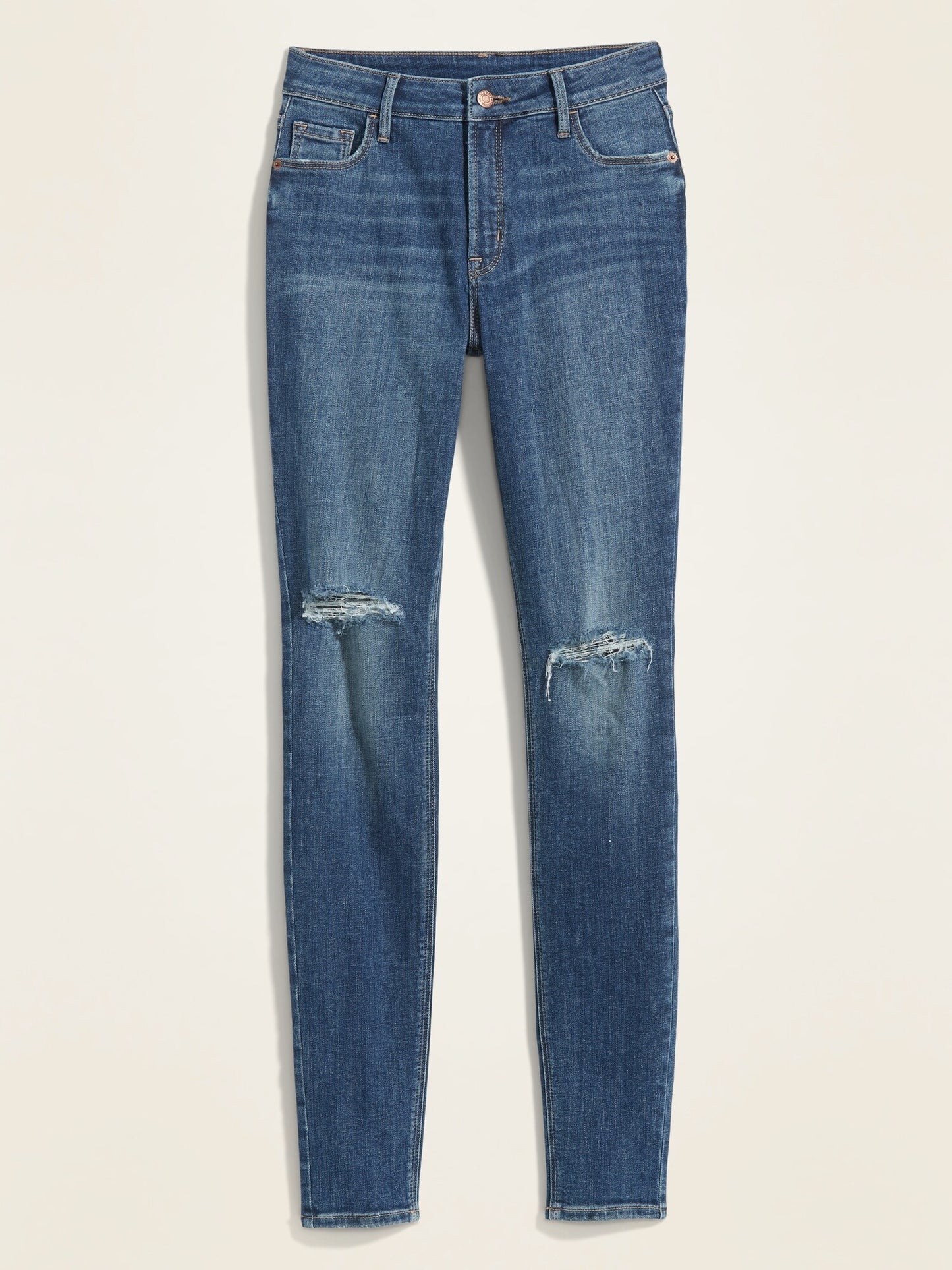 ON High-Waisted Rockstar Super Skinny Ripped Jeans For Women - Sadie