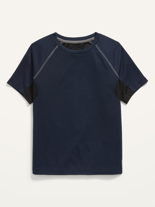 Camiseta de malla de manga corta ON Go-Dry para niños - En azul marino - Everyday Magic