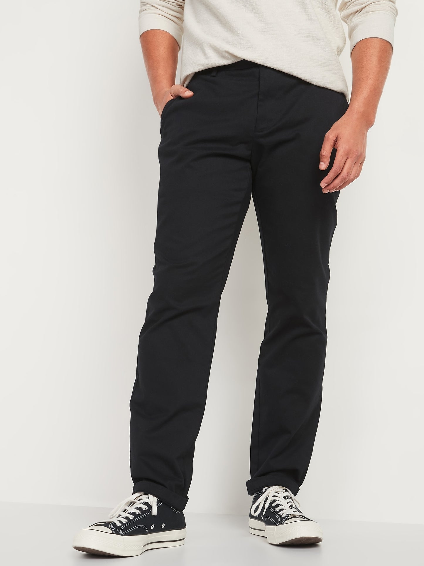 ON Athletic Ultimate Built-In Flex Chino Pants For Men - Black Jack