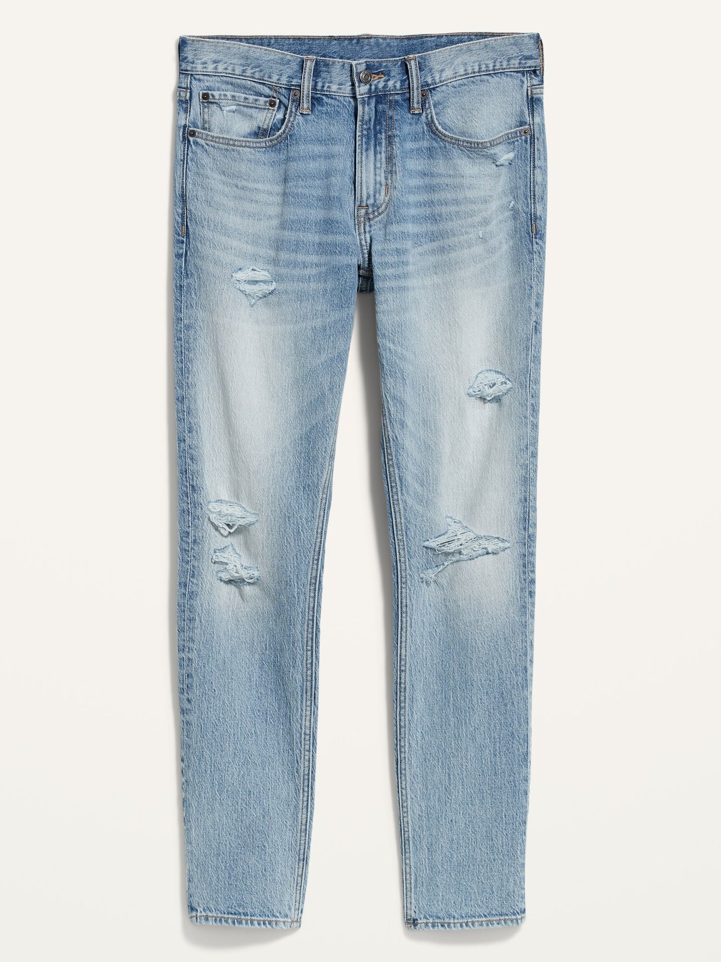 ON Skinny Built-In Flex Ripped Light-Wash Jeans For Men - Medium