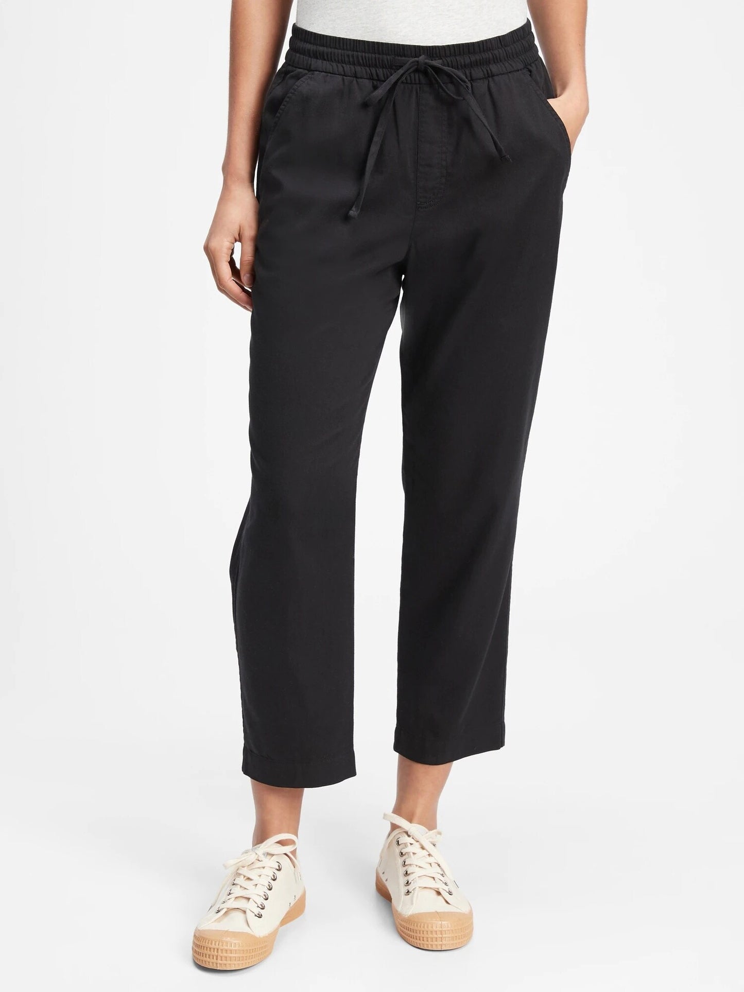 Gap Easy Straight Pull-On Pants With Washwell&#153 - True Black