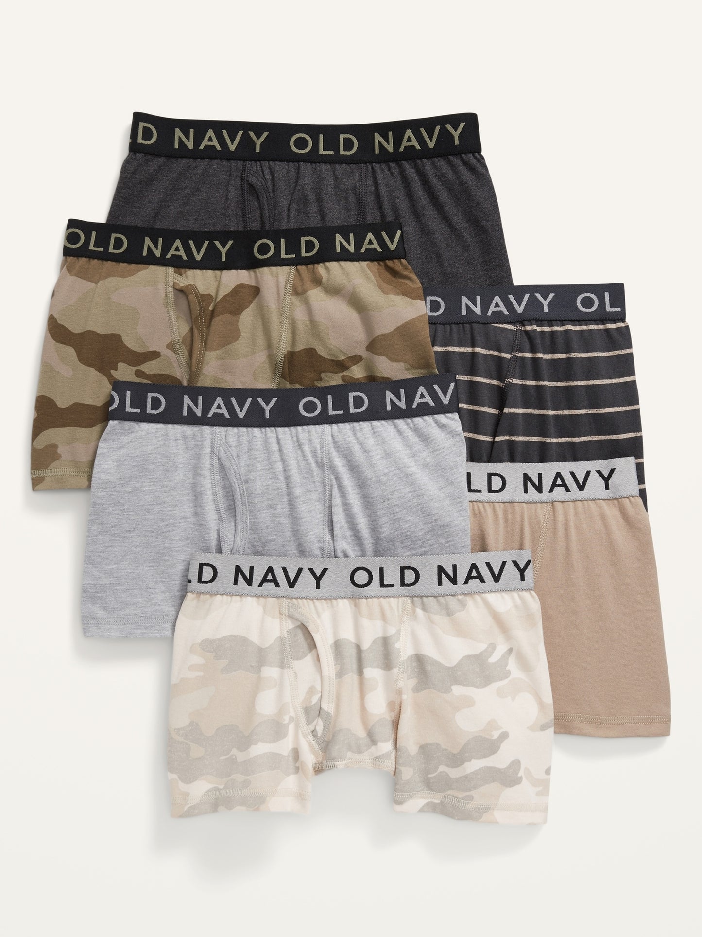 ON Boxer-Briefs 6-Pack For Boys - Olive Camo