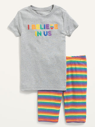 Gender-Neutral Snug-Fit Pajama Set For Kids