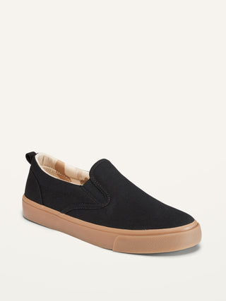 ON Canvas Slip-Ons For Boys - Black