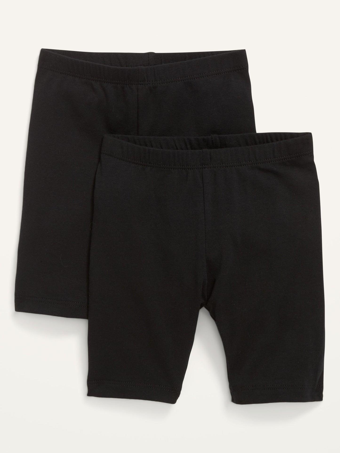 ON Mid-Length Biker Shorts 2-Pack For Toddler Girls - Black Jack - Exclusivo de la Tienda en Línea