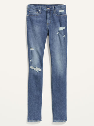 Straight Built-In Flex Ripped Jeans for Men
