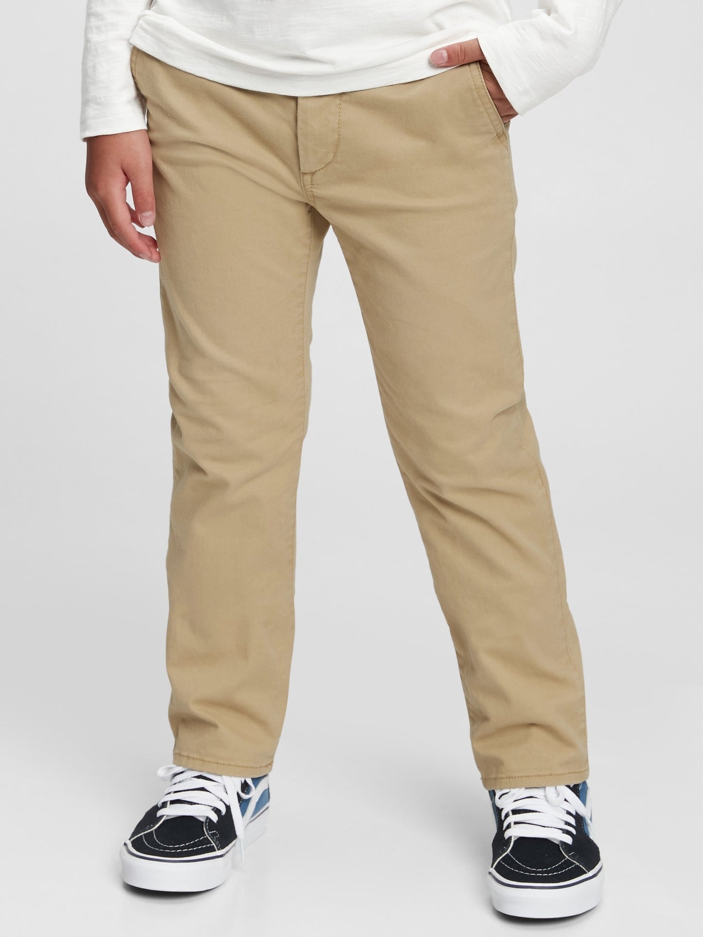 Gap Kids Uniform Lived -In Khakis With Washwell  - New British Khaki