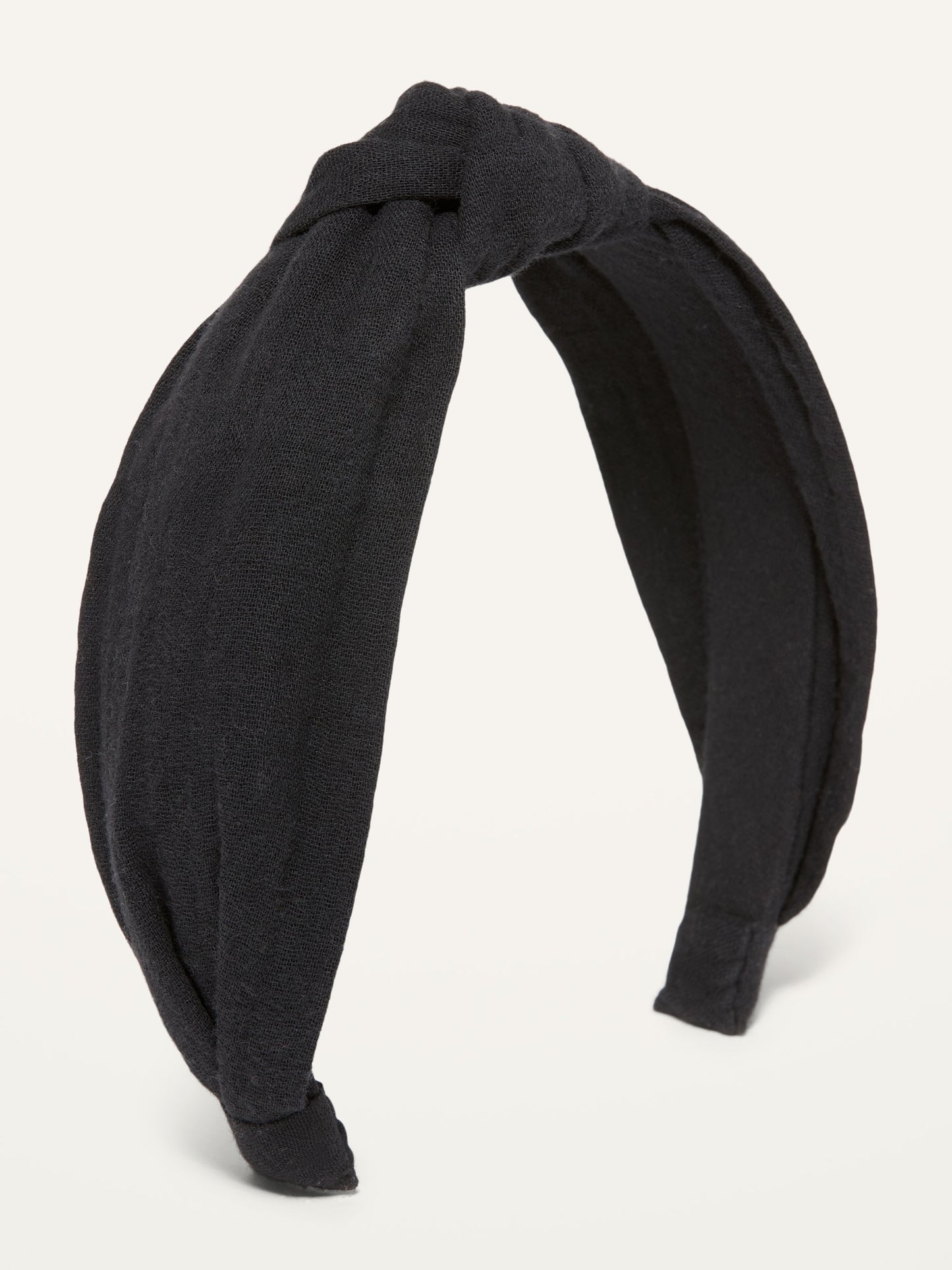 Fabric-Covered Headband For Women Fabric Headband Black Gauze