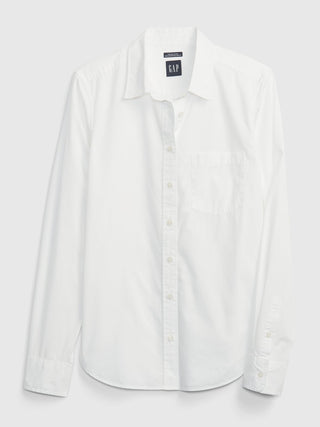 Gap 100% Organic Cotton Perfect Shirt - Optic White
