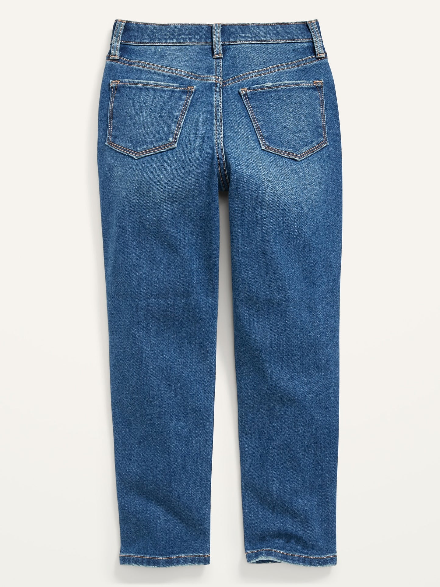 ON High-Waisted O.G. Straight Built-In Warm Jeans For Girls - Bonita Blue