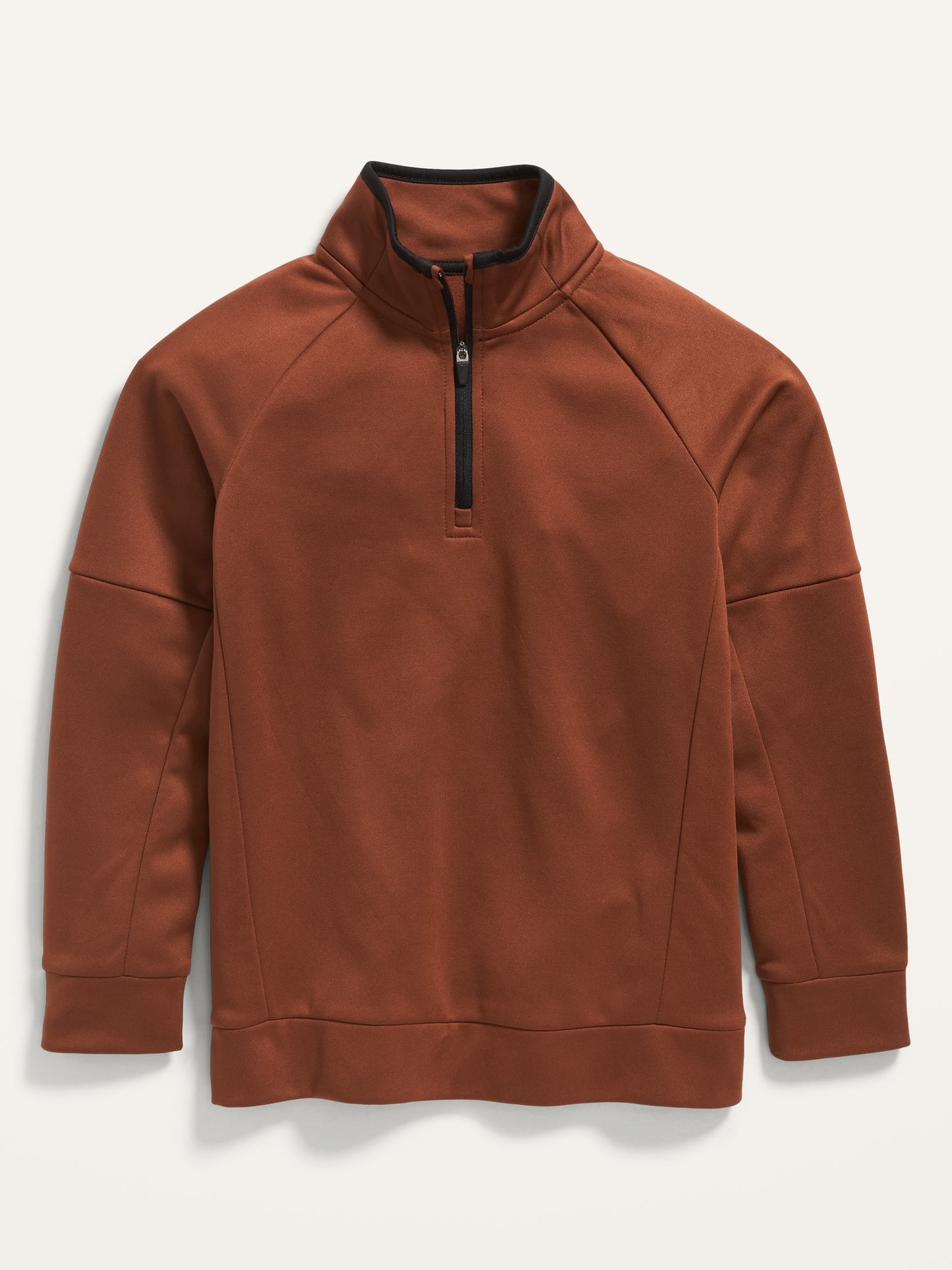 ON Techie Fleece Quarter-Zip Sweatshirt For Boys - Dusty Red