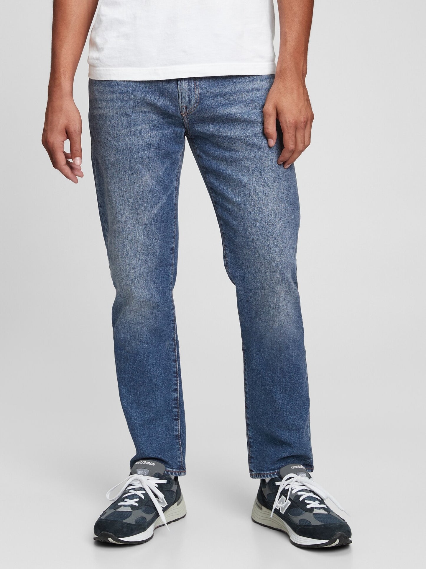 Gap Gapflex Straight Jeans With Washwell - Medium Wash