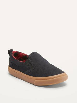 ON Unisex Faux-Suede Slip-On Sneakers For Toddler - Blackjack Jas