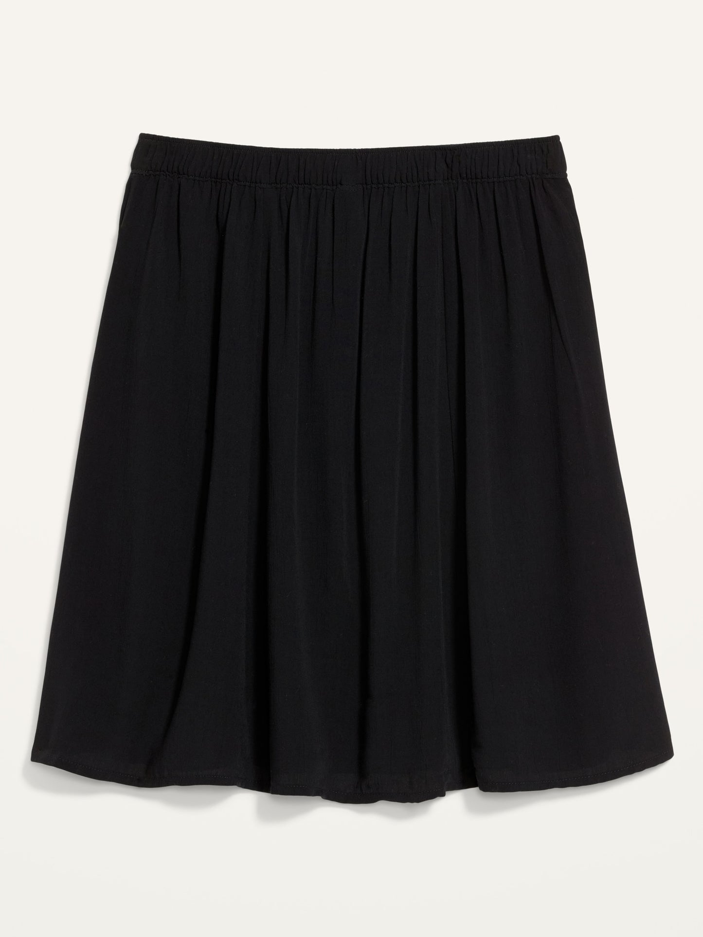 ON Crinkle-Textured Crepe Skirt For Women - Black Jack