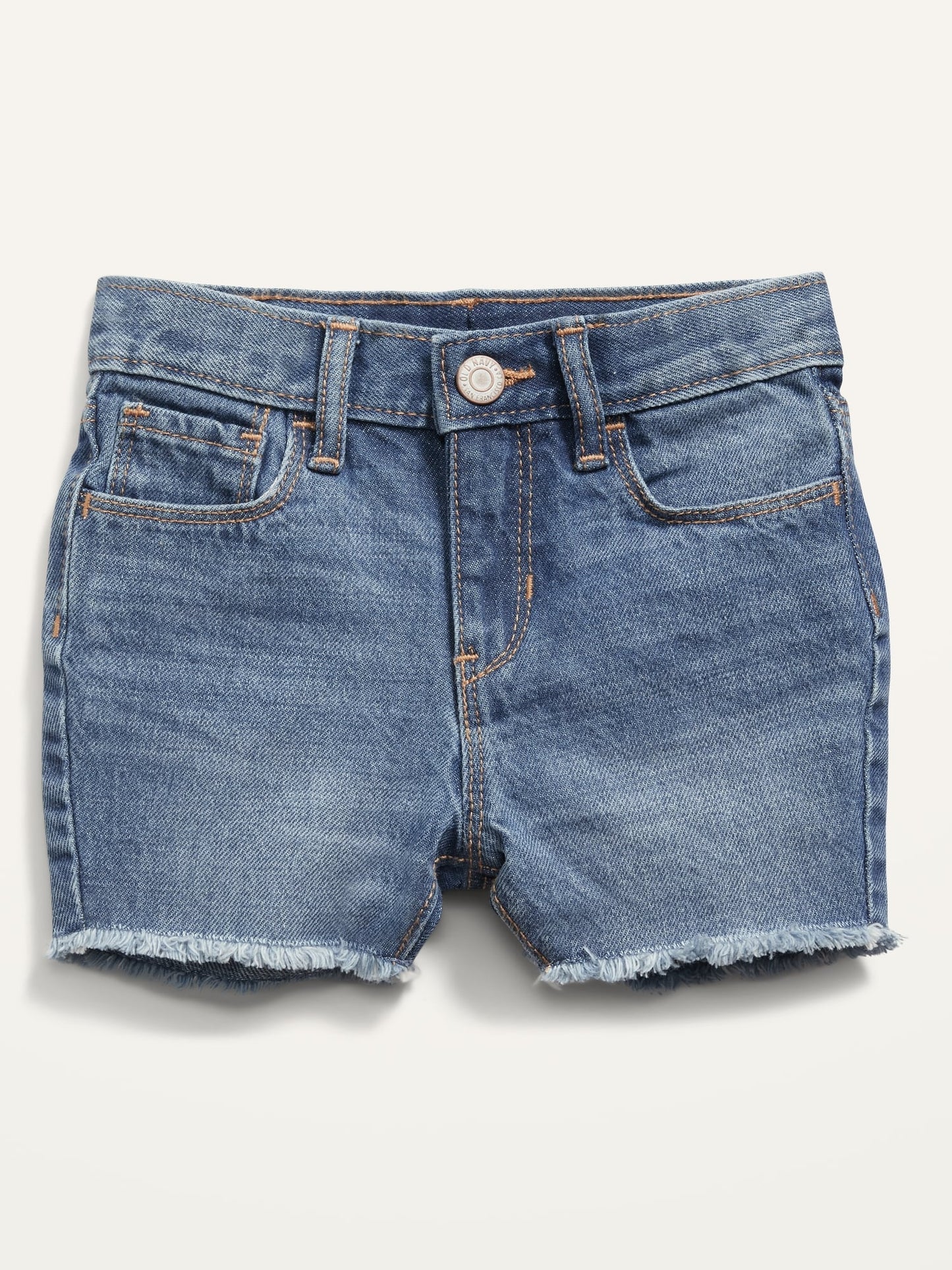 ON Unisex Slouchy Straight Cut-Off Jean Shorts For Toddler Medium Wash