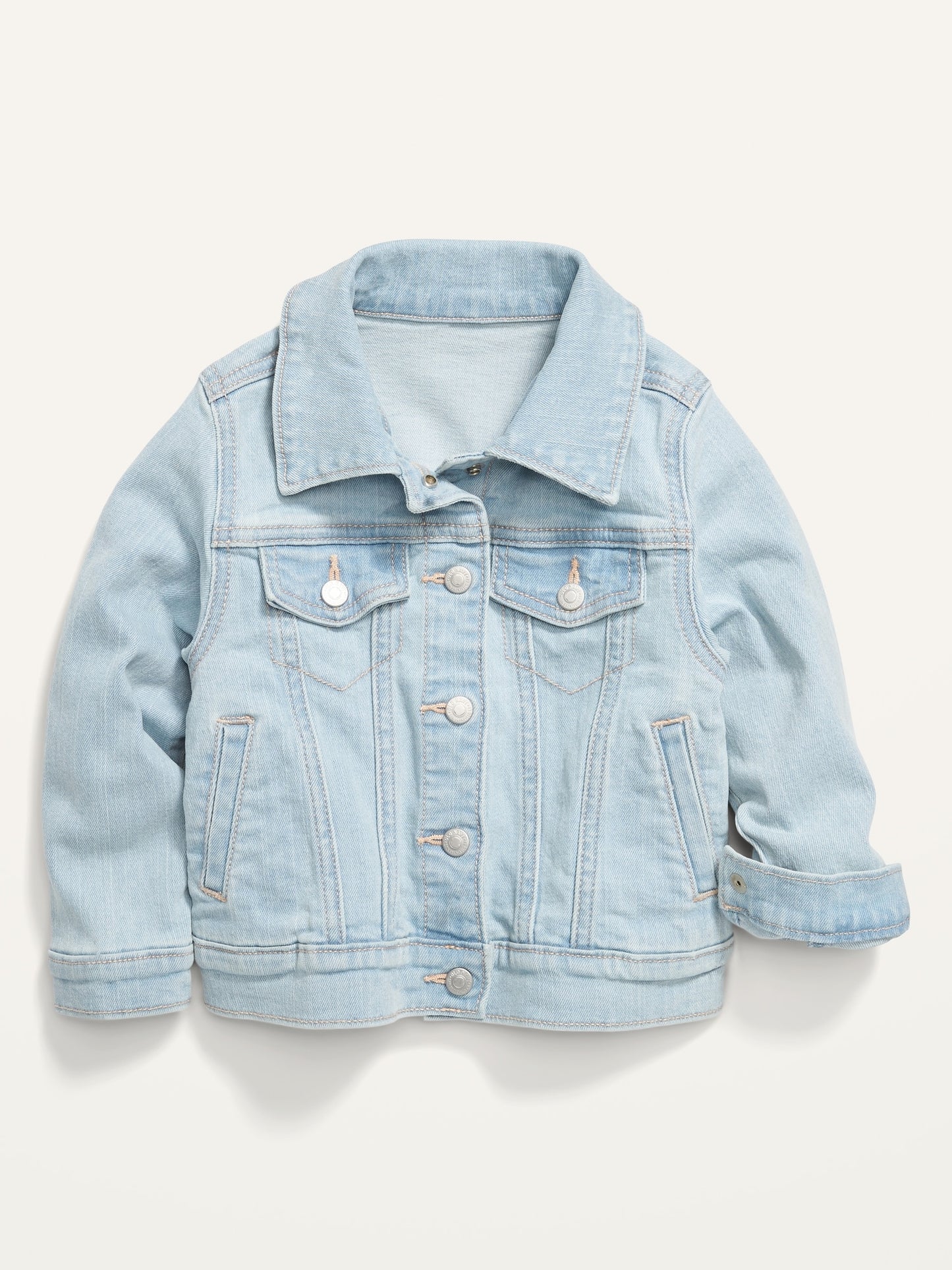 Light-Wash Jean Jacket for Toddler Girls F Light Wash Denim Jacket Aquarius