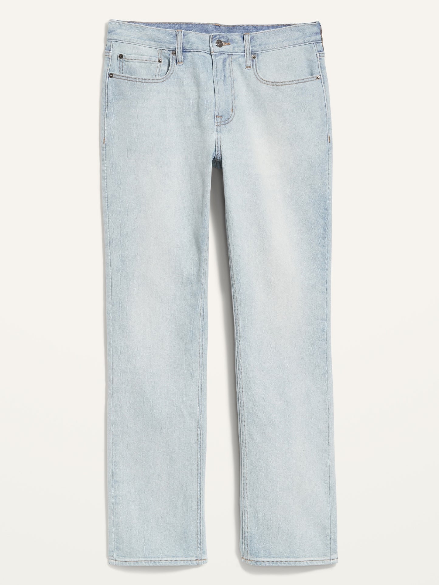 Straight Built-In Flex Light-Wash Jeans for Men