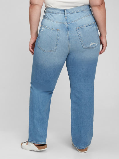 Gap High Rise '90S Loose Jeans With Washwell In Organic Cotton - Light Indigo