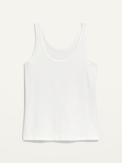First-Layer Tank Top for Women Sl Fl Jrsy Scoop Tank Bright White
