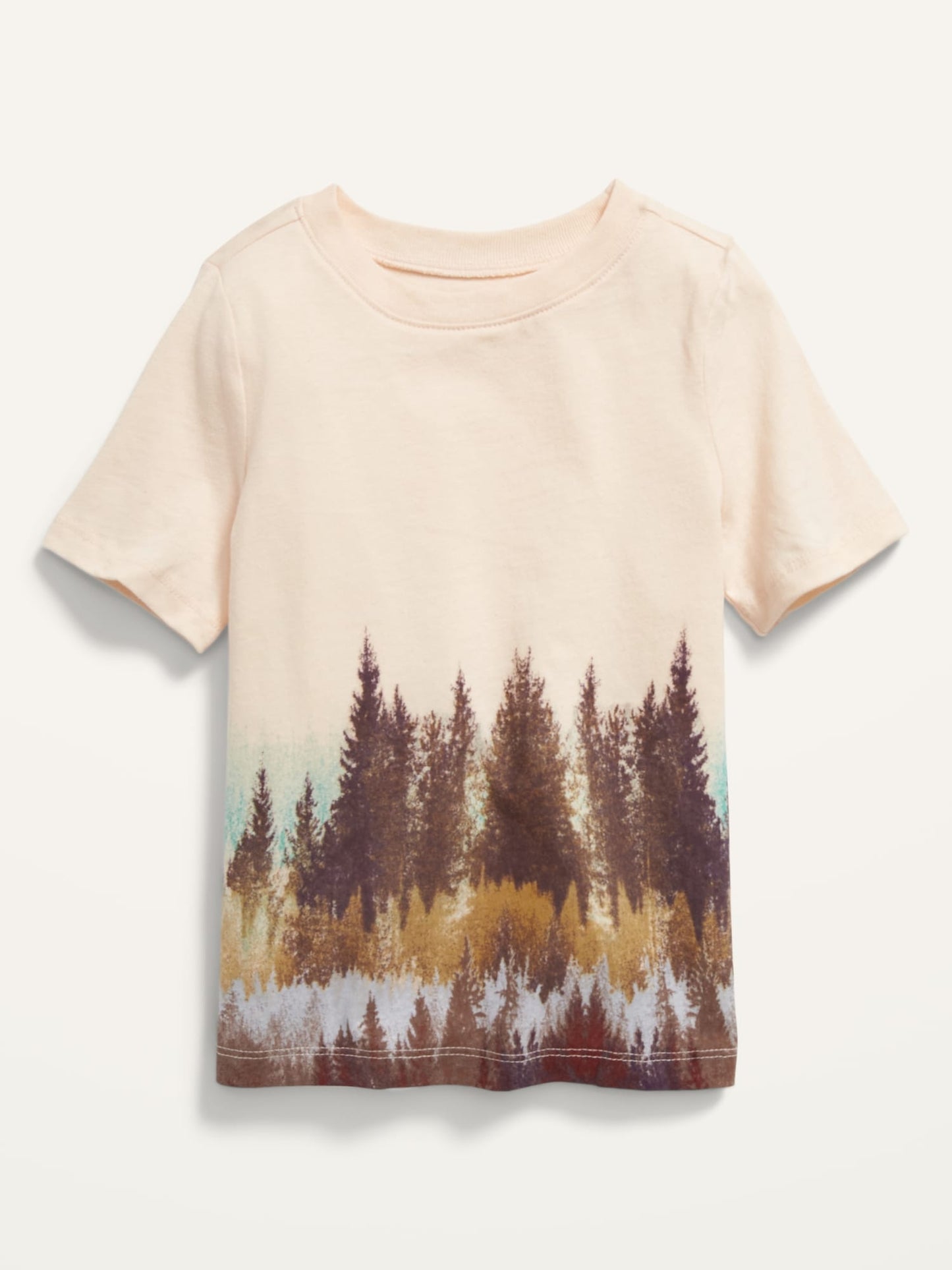 Unisex Printed T-Shirt for Toddler Ht J Ss Ep Print Cttn Brown Scenic Top