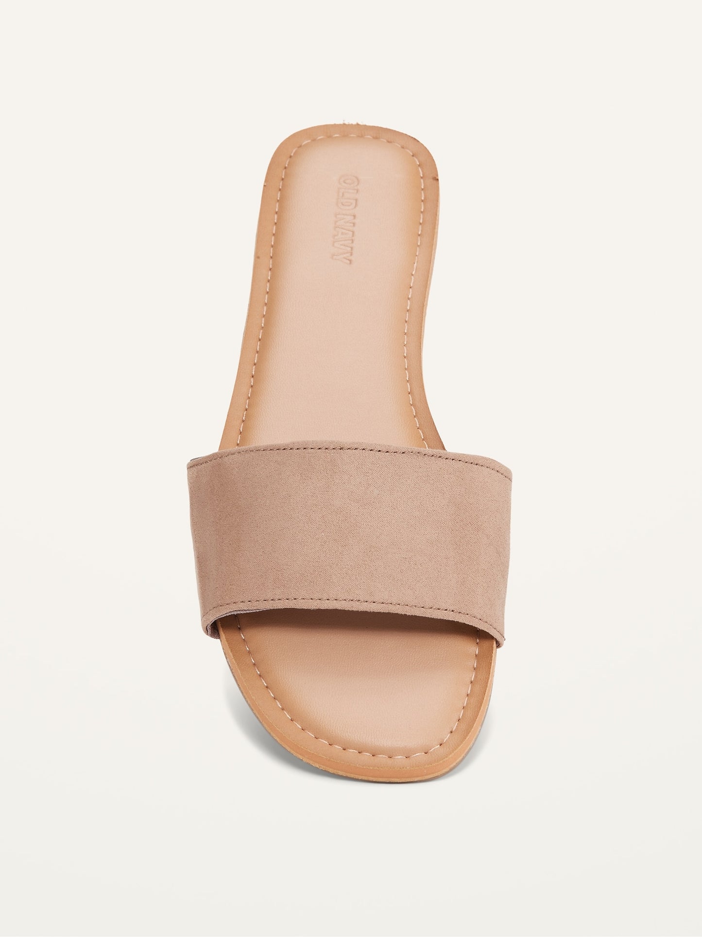 ON Faux-Suede Slide Sandals For Women - Light Taupe