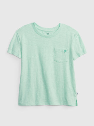 Kids 100% Organic Cotton Boxy Pocket T-Shirt