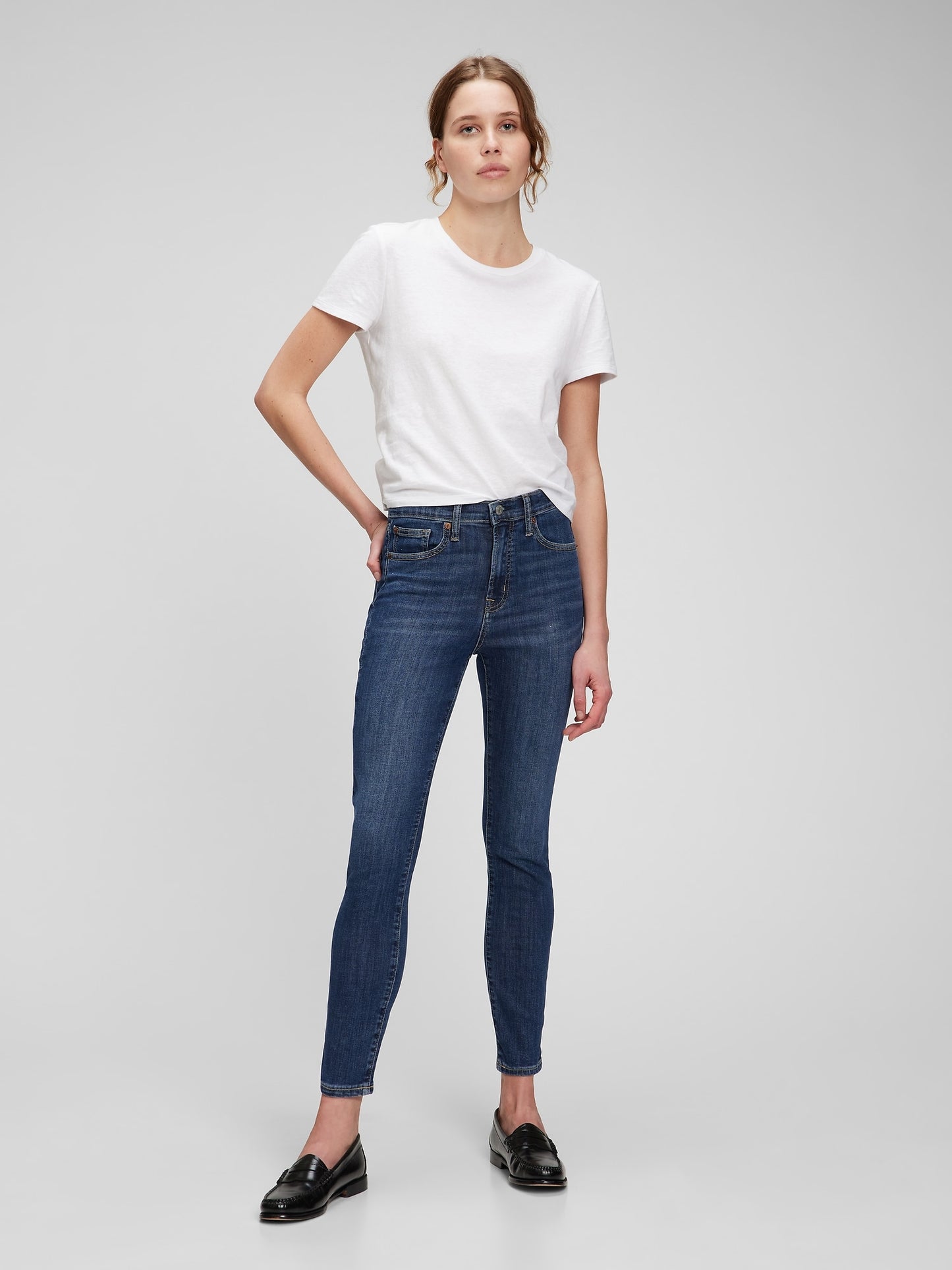 Gap High Rise Skinny Jean - Medium Indigo