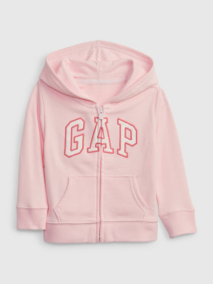 Gap Toddler Girl Gap Logo Full Zip Hoodie - New Powder
